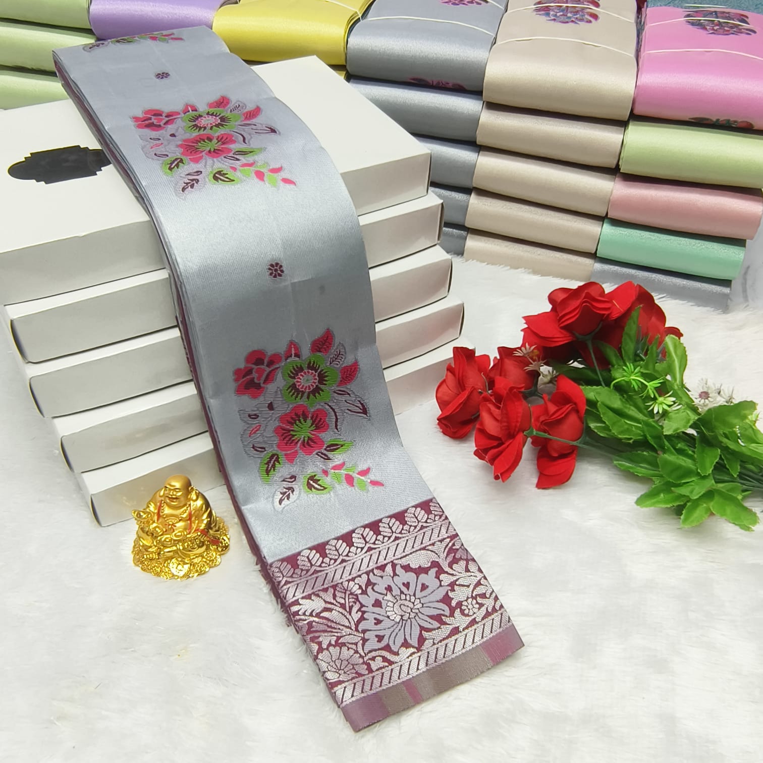 LIGHT WEIGHT SOFT SILK SAREES-2 - Image 7
