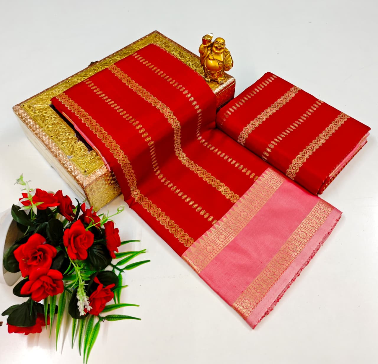 BANARASI COTTON SOFT SILK SAREES - Image 6